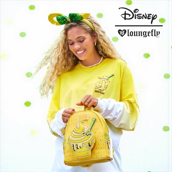 Loungefly Disney Parks Pineapple Swirl Dole Whip Mini Backpack NWT! - Picture 2 of 5